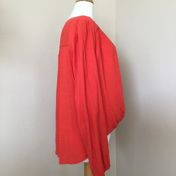 Free People “Check On It” Wrap Top Size L - Picture 3 of 9